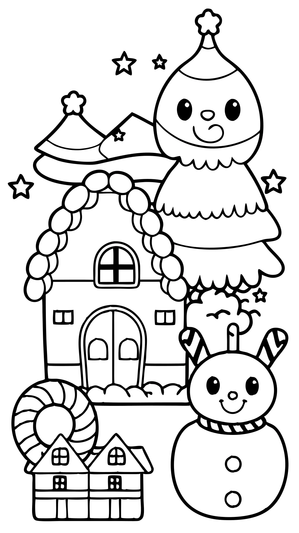 coloriages de Noël mignons imprimables